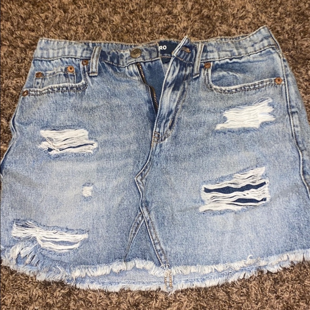 Aeropostale High Rise Denim Skirt